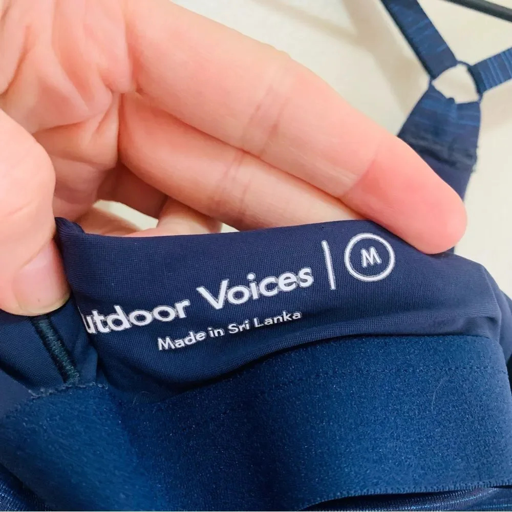 Outdoor Voices Blue Space Dye Workout Dress size medium